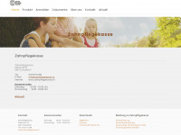 zahnpflegekasse.ch Webseite Vorschau