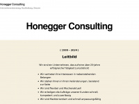 honegger-consulting.ch Webseite Vorschau