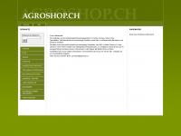 agroshop.ch Webseite Vorschau