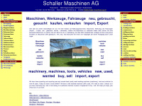schaller-maschinen-ag.ch Webseite Vorschau