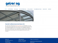 geiser-ag.ch Webseite Vorschau
