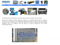 hemtech.ch Webseite Vorschau