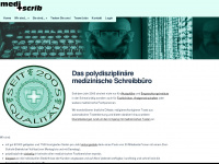 mediscrib.ch Webseite Vorschau