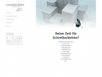 transcription-service.ch Webseite Vorschau