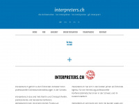 interpreters.ch Webseite Vorschau