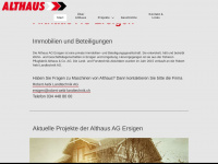 althaus.ch Webseite Vorschau