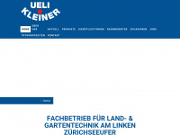 ueli-kleiner.ch Webseite Vorschau