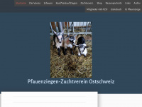pfauenziegen.ch Webseite Vorschau