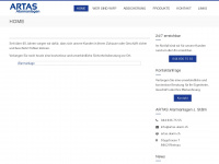 artas-alarm.ch Webseite Vorschau