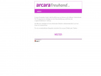 arcara.ch Webseite Vorschau