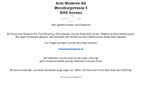 automoderne.ch Webseite Vorschau