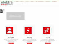 elektra-kuenten.ch Webseite Vorschau