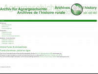 sources-histoirerurale.ch Webseite Vorschau