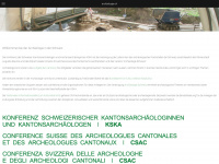 archaeologie.ch Webseite Vorschau