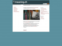 meaning.ch Webseite Vorschau