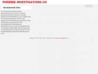 phoenix-investigations.ch Webseite Vorschau