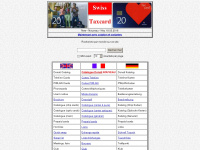 telecartes.ch Webseite Vorschau