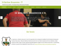 svbb-tischtennis.de Webseite Vorschau