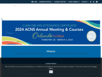 acns.org Webseite Vorschau