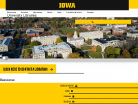 lib.uiowa.edu Webseite Vorschau