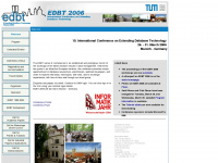 edbt2006.de Webseite Vorschau