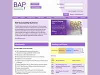 bap.org.uk Webseite Vorschau