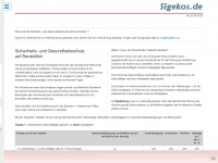 sigekos.de Webseite Vorschau