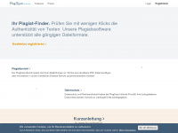 plagscan.com Webseite Vorschau