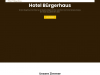 buergerhaus-hotel.de Webseite Vorschau