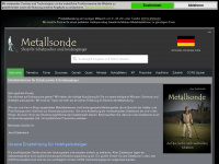 metallsonde.de Webseite Vorschau