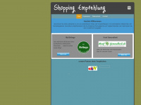shopping-empfehlung.de Webseite Vorschau