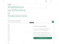 schneeberghof.at Webseite Vorschau