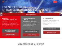 event-electric.at Webseite Vorschau