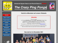 crazypingpongs.de Webseite Vorschau