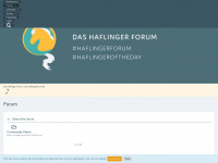das-haflingerforum.ch Webseite Vorschau