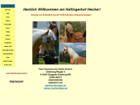 haflingerhof-hecher.at Webseite Vorschau