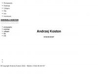 andrzejkoston.com Webseite Vorschau