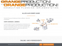 orange-production.de Webseite Vorschau