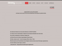 dewey-records.com Webseite Vorschau