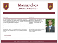 maennerchor-osnabrueck.de Webseite Vorschau