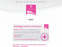 podologie-ff.de Webseite Vorschau