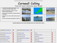 cornwall-calling.co.uk Webseite Vorschau