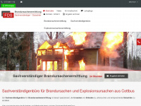 brandermittlung-fds.de Webseite Vorschau