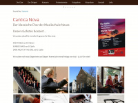 cantica-nova.de Webseite Vorschau
