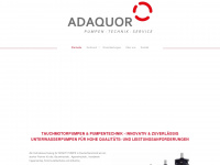 adaquor-pumpen.de Webseite Vorschau