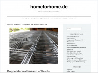 homeforhome.de Webseite Vorschau