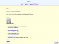 js21.de Webseite Vorschau