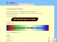 in-tanz.de Webseite Vorschau