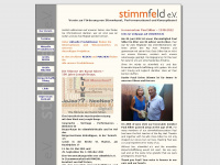 stimmfeld-verein.de Webseite Vorschau