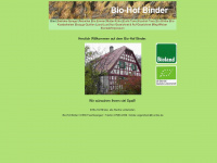 biohof-binder.de Webseite Vorschau